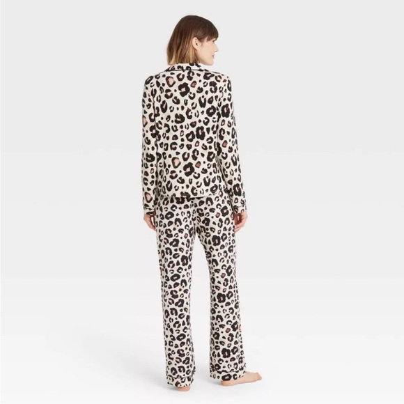 NWT Stars Above Leopard 2 PC Pajama Set 1X leopard print pajamas plus size - Picture 3 of 6